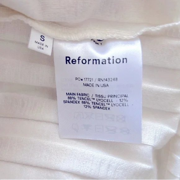 Reformation Vittoria Dress in Ivory - Picture 4 of 5